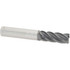 Accupro 5463750010C11 Corner Radius End Mill: 3/8" Dia, 1" LOC, AlTiN Finish, Corner Radius End, Centercutting