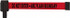 Banner Stakes PL4076 Wall-Mount Retractable Belt Barrier: Red