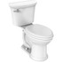 American Standard 205AA104.020 Heritage. VorMax. Two-Piece 1.28 gpf/4.8 Lpf Chair Height Elongated Toilet Less Seat