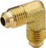 Parker 155F-2 Brass Flared Tube Union: 1/8" Tube OD, 5/16-24 Thread, 45 ° Flared Angle