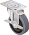 Shepherd PRE3005ZN-3EB 3" Diam x 13/16" Wide x 3-1/2" OAH Stem Mount Swivel Caster with Brake