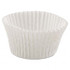 Hoffmaster HFM610032 Fluted Bake Cups, 4 1/2 Diam x 1 1/4h, White, 500/Pack, 20 Pack/Carton
