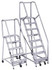 PW Platforms GS6SH30 Steel Rolling Ladder: 6 Step