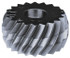 MSC MLL-1.6 Counterbored Hole Knurl Wheel: 0.787" Dia, Tooth Angle, 16 TPI, Diagonal, High Speed Steel