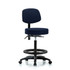 Blue Ridge Ergonomics MSC42271 Adjustable Height Swivel Stool: Olefin, 24" Seat Width, 24" Seat Depth