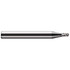 Harvey Tool 823440 Ball End Mill: 0.04" Dia, 0.06" LOC, 3 Flute, Solid Carbide