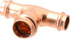 NIBCO 9097305PC Wrot Copper Pipe Tee: 1/2" x 1/2" x 3/4" Fitting, P, Press Fitting
