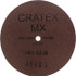 Cratex 40205 Fiber Disc: 4" Disc Dia, 1/4" Hole, 80 Grit, Aluminum Oxide
