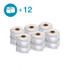 Dymo 2050821 Label Maker Label: White, Paper, 2-1/8" OAL, 1" OAW, 500 per Roll, 12 Roll