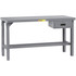 Little Giant. WST1-3048-AH-DR Stationary Work Benches, Tables; Bench Style: Height Adjustable Table ; Edge Type: Square ; Leg Style: 4-Leg; Adjustable ; Depth (Inch): 30in ; Color: Gray ; Maximum Height (Inch): 41in
