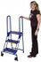 Ballymore LS3247 3-Step Steel Folding Step Ladder: 52" High