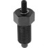 KIPP K0341.1903AJ 1/4-28, 10mm Thread Length, 3mm Plunger Diam, Hardened Locking Pin Knob Handle Indexing Plunger