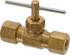 CerroBrass 106CC Needle Valve: Straight, 1/4" Pipe, Compression x Compression End, Brass Body