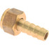 CerroBrass P-209AS-6C Barbed Hose Fitting: 3/8" x 3/8" ID Hose, Female Connector
