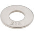 Value Collection SSWASHER1686 1/4" Screw Standard Flat Washer: Grade 316 Stainless Steel