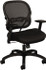 Basyx BSXVL712MM10 Task Chair:  Padded Mesh,  Adjustable Height,  18 to  22-1/4" Seat Height,  Black