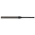 Harvey Tool 10035 Square End Mill: 0.035'' Dia, 0.175'' LOC, 1/8'' Shank Dia, 2-1/2'' OAL, 3 Flutes, Solid Carbide