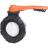 Hayward Flow Control BYV44030A0VL000 Manual Butterfly Valve: 3" Pipe, Lever Handle