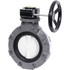 Hayward Flow Control BYV14020A0VG000 Manual Butterfly Valve: 2" Pipe, Gear Handle