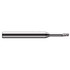 Harvey Tool 860693 Ball End Mill: 0.093" Dia, 0.14" LOC, 3 Flute, Solid Carbide
