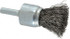 Weiler 90290 End Brushes: 3/4" Dia, Steel, Crimped Wire