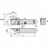 Kennametal 6179760 Indexable Grooving-Cutoff Toolholder: EVSCTL1212K1B16, 1.4 to 1.4 mm Groove Width, 16 mm Max Depth of Cut, Left Hand