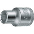 Gedore 6134870 Non-Impact Hand Socket: 1/2" Drive, 13 mm Socket, 6-Point