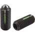 KIPP K0325.2A6 Threaded Ball Plunger: 5/8-11, 0.3937" Ball Dia, 1.2992" Body Length, 0.1378" Max Ball Reach