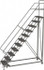 TRI-ARC UKDEC111242 Steel Rolling Ladder: 11 Step