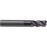 Emuge 2651AZ.012 12mm Diam 4-Flute 40° Solid Carbide 0.20mm Chamfer Length Square Roughing & Finishing End Mill