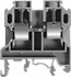 ACI 140011 Terminal Blocks; Block Type: Passthrough ; Voltage: 600 V ; Amperage: 50 ; Maximum Compatible Wire Size (AWG): 8 ; Minimum Compatible Wire Size (AWG): 20 ; Block Color: Gray