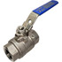 Midwest Control SSV-25 Standard Manual Ball Valve: 1/4" Pipe, Full Port, Stainless Steel