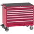LISTA TSMW750-0721-NR Steel Tool Roller Cabinet: 7 Drawers