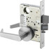 Yale 085027 Lockset: Use with 1-3/4 to 2-1/8" Thick Doors, Satin Chrome Finish