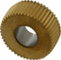 MSC GKSV225 Convex Knurl Wheel: 5/8" Dia, 90 ° Tooth Angle, 25 TPI, Straight, Cobalt