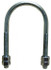 Empire 137G1000 Round U-Bolt: Without Mount Plate, 3/4-10 UNC, 4" Thread Length, for 10" Pipe, Steel