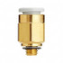 SMC PNEUMATICS KQ2H06-M6A Push-to-Connect Tube Fitting: Male Connector, Straight, M6 x 1 Thread