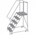 TRI-ARC WLAR105164-D4 Aluminum Rolling Ladder: 5 Step