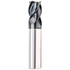 GWS 310521 Corner Radius End Mill: 3/4" Dia, 3-1/4" LOC, 1/4" Radius, 4 Flutes, Solid Carbide