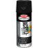 Krylon K01613A07 Lacquer Spray Paint: Black, Semi Flat, 16 oz