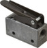 Mead MV-10 Mechanically Operated Valve: 3-Way Pilot, Straight Leaf Actuator, 1/8" Inlet, 2 Position