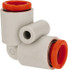 SMC PNEUMATICS KQ2L07-00A Push-to-Connect Tube Fitting: Union, 1/4" OD