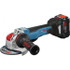 Bosch GWX18V-50PCN Cordless Angle Grinder: 4-1/2" Wheel Dia, 9,000 RPM, 18V