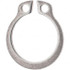 Rotor Clip DSH-7SG External Retaining Ring: 6.7 mm Groove Dia, 7 mm Shaft Dia, DIN 1.4122 Stainless Steel