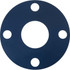 USA Industrials BULK-FG-11164 Flange Gasket: For 2" Pipe, 2-3/8" ID, 6" OD, 1/8" Thick, Silicone Rubber