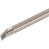 Tungaloy 6849514 Indexable Boring Bar: E10M-SDQCR07-D130, 13 mm Min Bore Dia, 10 mm Shank Dia, 107.5 &deg; Lead Angle, Solid Carbide