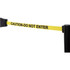 Xpress SAFETY WSAFEBY15G1_DNE Pedestrian Barrier Retractable Belt: Plastic, Black, Wall Mount, Use with Xpress PRO Post & Xpress LITE Posts