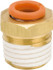 SMC PNEUMATICS KQ2H05-34AS Push-to-Connect Tube Fitting: Connector, 1/8" Thread, 3/16" OD