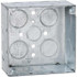 Hubbell-Raco 231 Electrical Device Box: Steel, Square, 4" OAH, 4" OAW, 2.425" OAD, 2 Gangs
