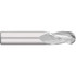 Titan USA TC12910 Ball End Mill: 0.1563" Dia, 0.5625" LOC, 3 Flute, Solid Carbide